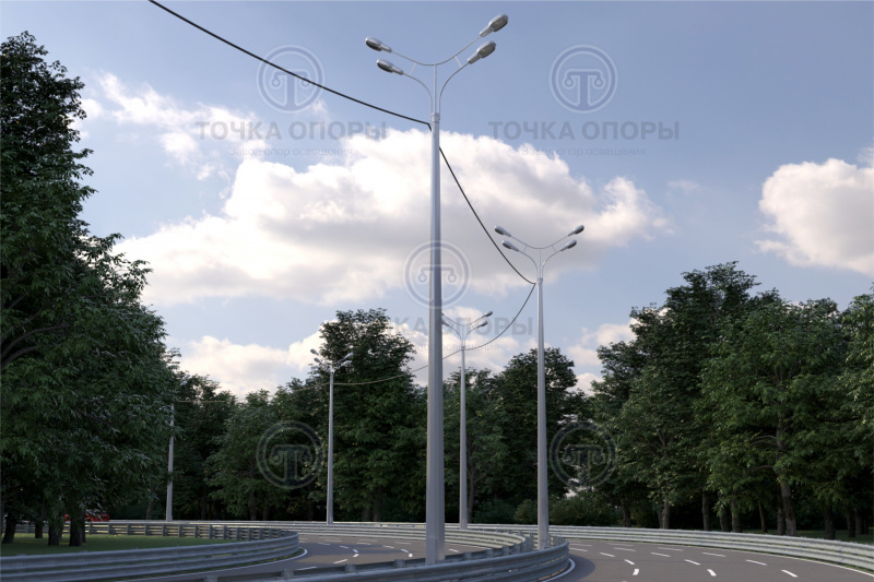 Опора освещения ОГКСф-1300-8,0