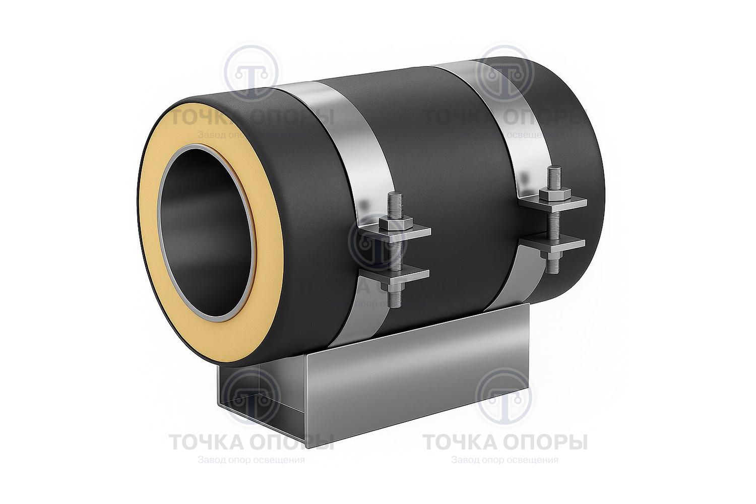 Скользящая опора СПОк 630/800.100 подкладная канальная для труб в ППУ