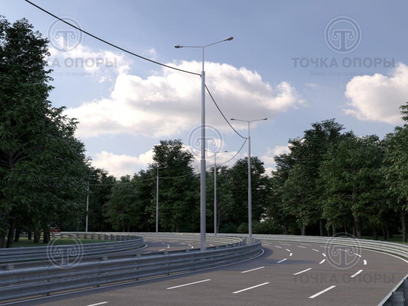 Опора освещения СП-700-9,0/11,0-01-ц