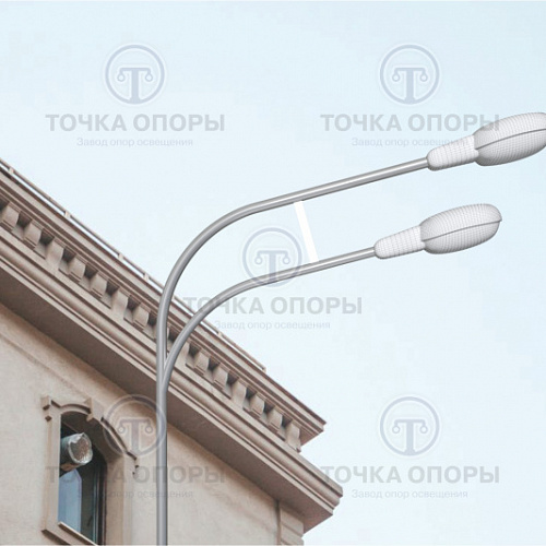 К2-1,5-1,5-Ф3 двухрожковый однонаправленный консольный кронштейн