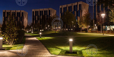 Поставка в Москву, для Сколково, опор ОГК-9 и светильников Татем 