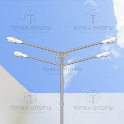 К4-2,0-1,5-/180-Ф4 четырехрожковый консольный кронштейн