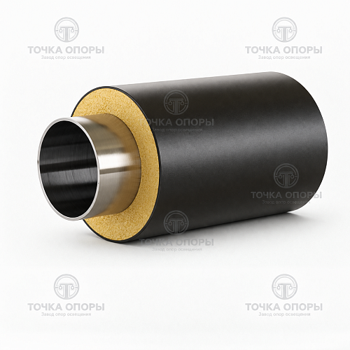 Труба ППУ полиэтиленовая оболочка 125х32х3 мм ГОСТ 30732-2006