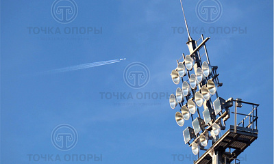 Поставка в город Красная Горбатка, стадион Олимп, мачт ВМОН-35 и опор НФГ-9