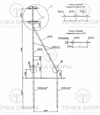 Анкерная (концевая) опора Ас10-2