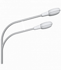 К2-2,0-2,5-Ф4 двухрожковый однонаправленный консольный кронштейн