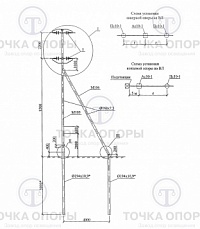 Анкерная (концевая) опора Ас10-1