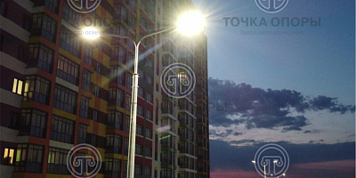 Поставка в город Уфа, для ЖК 8 марта, опор СФГ-400-8,0